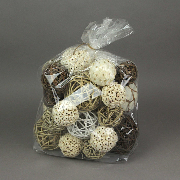 Brown - Image 6 - 18-Piece Collection of Exotic Dried Organic Wood Botanical Decorative Filler Spheres for Sophisticated