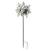 36 Inch Metal Solar LED Kinetic Wind Spinner Outdoor Garden Yard Art Flower Image 1