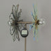 36 Inch Metal Solar LED Kinetic Wind Spinner Outdoor Garden Yard Art Round Flower Image 4