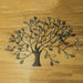 36-inch Tri-Tone Leaves Birds in Branches Metal Tree Wall Décor - Unique Artistic Design for Indoor and Outdoor Use, Easy