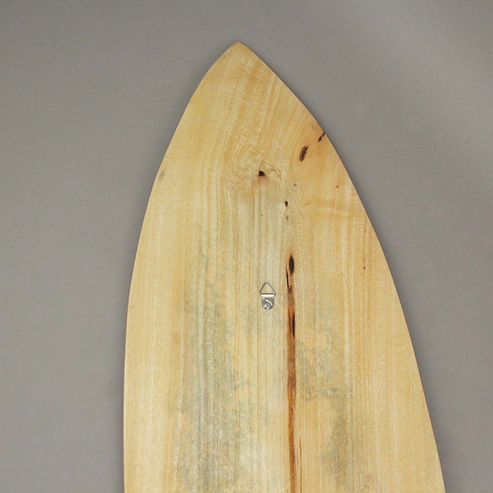 Light Stripes - Image 4 - 39 Inch Hand Carved Painted Light Stripes Wooden Surfboard Wall Hanging Decor