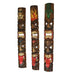 Set of 3 Double Tiki Mask Totem Hand Carved Wall Decor Tribal Sculpture 40 Inch Image 2