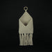 Bohemian Hand Tied Macrame Envelope Wall Pocket 21.25 Inches High Image 4