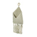 Bohemian Hand Tied Macrame Envelope Wall Pocket 21.25 Inches High Image 2