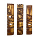 19.5 Inch - Image 2 - 20-Inch Hand-Carved Wooden Tiki God Masks Set of 3 - Perfect for Living Rooms, Dining Areas, Kitchens,