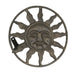 Bronze - Image 1 - Bronze Finish Cast Iron Sun Face Garden Hose Holder - 12 Inches in Diameter - Decorative Wall-Mounted