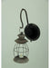 Black - Image 3 - Antique-Inspired Rustic Brown Finish Metal Vintage Lantern Wall Mounted Candle Sconce - Timeless Elegance