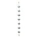 Flower - Image 1 - Galvanized Grey Metal Lotus Flower Rain Chain Gutter Downspout Accent, 70 Inches Long - Installs Easily -