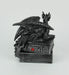 Guardian of Bibliophiles Stone Finish Dragon on Books Resin Trinket Box with Hidden Compartment - Gothic Medieval Dresser