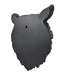 Large 16 Inch Big Black Bear Head Bust Realistic Poly-Resin Wall Hanging Statue Image 4