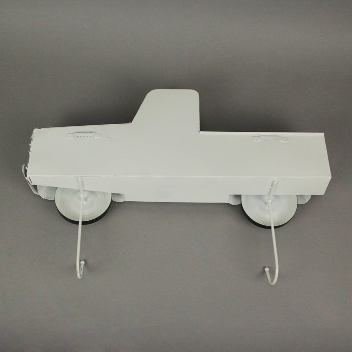 White - Image 3 - White Metal Vintage Truck Wall Hook Rack Decorative Key Coat Holder Towel Hanger