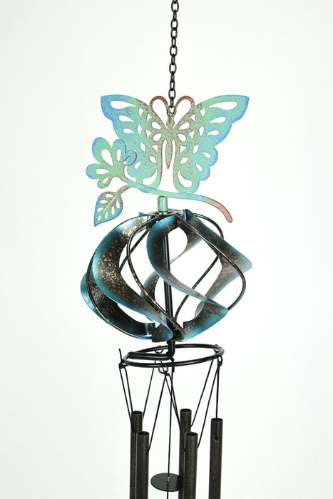 Butterfly - Image 2 - Metal Butterfly Wind Chime Spinner Garden Art Hanging Patio Decor Yard Decoration