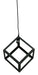 Oil Rubbed Bronze Finish Tilted Geometric Cube Pendant Lamp for Modern Kitchen and Dining Lighting Decor - Hardwired -