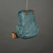 Playful Blue Hiking Backpack Resin Birdhouse -  Natural Fiber Rope Hanger - A Charming Outdoor Retreat for Your Backyard