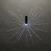 Red, White and Blue LED Starburst Decorative Light with Garden Stake, Ideal for Indoor and Outdoor Decor, 16-Inch Diameter