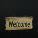 Reversible Wooden Welcome and Go Away Sign for Front Door - Outdoor Decor with Distressed Wood Finish - 11.5 Inches Long -