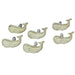 White - Image 2 - Rustic White Cast Iron Whale Drawer Pulls - Set of 6 Nautical Cabinet Knobs - Durable, Easy Install,