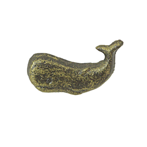 Bronze - Image 1 - Set of 6 Antique Bronze Finish Cast Iron Whale Drawer Pulls Decorative Cabinet Knobs - Easy Install -