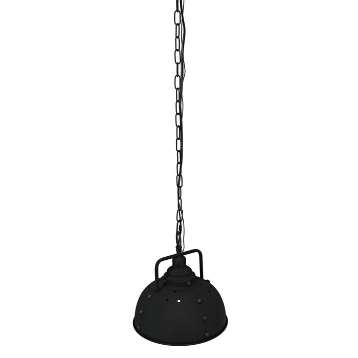 Black - Image 3 - Black Farmhouse Hardwired Pendant Light Fixture with Vintage Industrial Design, 11-Inch Diameter, Perfect