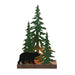 Black Bear - Image 1 - Enchanting Rustic Metal Black Bear Forest Accent Lamp - 12.25 Inches High - Decorative Illumination