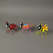 Set of 3 Colorful Metal Insect Flower Pot Hangers - Whimsical, Adorable Bumble Bee, Ladybug, and Butterfly Outdoor Figurines