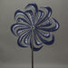 Stunning 63-Inch High Red, White & Blue Stars and Stripes Metal Pinwheel Wind Spinner - A Mesmerizing Outdoor Decor to