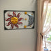 Celestial Sun, Moon, and Stars Tri-Color Metal Indoor-Outdoor Wall Décor 30 Inches Long, Evokes Cosmic Harmony and Adds