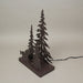Wild West Lodge Decor: Rustic Brown Metal Horse in Forest Silhouette Accent Lamp, 12.25 Inches High, Unique Western, Cabin
