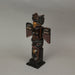 Folded Wings - Image 2 - Handcrafted 12-Inch Tall Wooden Eagle Totem Decorative Statue: Exquisite Dot-Painted Artisan-Carved